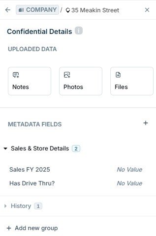 site details